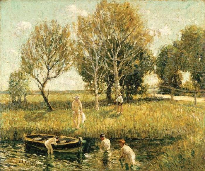 Ernest Lawson Boys Bathing China oil painting art